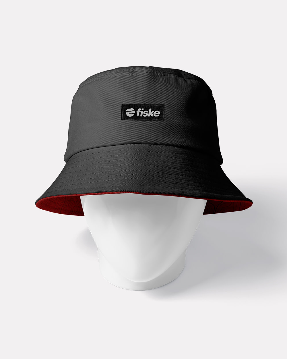 Reversible Bucket Hat <i> Kontur</i> <q>Unique Red Reversible Design</q>